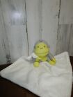 Baby Bum Monkey Lovey Grey Yellow White Blanket Stuffed Plush Knitted Cotton