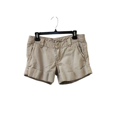 Pantalones Cortos True Religion Tank Beige Caqui Chino y2k Talla 30 Tiro Bajo Puños Midi Foto 1 de 4