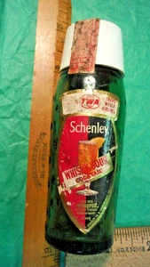 Schenley Whiskey Sour Miniature Bottle Vintage TAX STAMP TWA AIRLINES - Picture 1 of 4