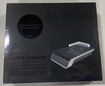 Estación de carga de escritorio múltiple Momax LBT - 4 puertos Foto 1 de 2