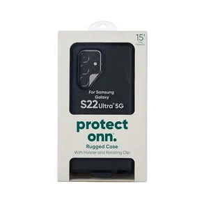 Protect Onn-Samsung Galaxy S22 Ultra 5G Rugged Case Holster Drehbarer Clip Case  - Bild 1 von 9