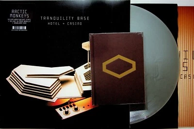 ARCTIC MONKEYS Tranquility Base Hotel + Casino SILVER Vinyl LP NEW + Lyric Book - Image 1 of 4