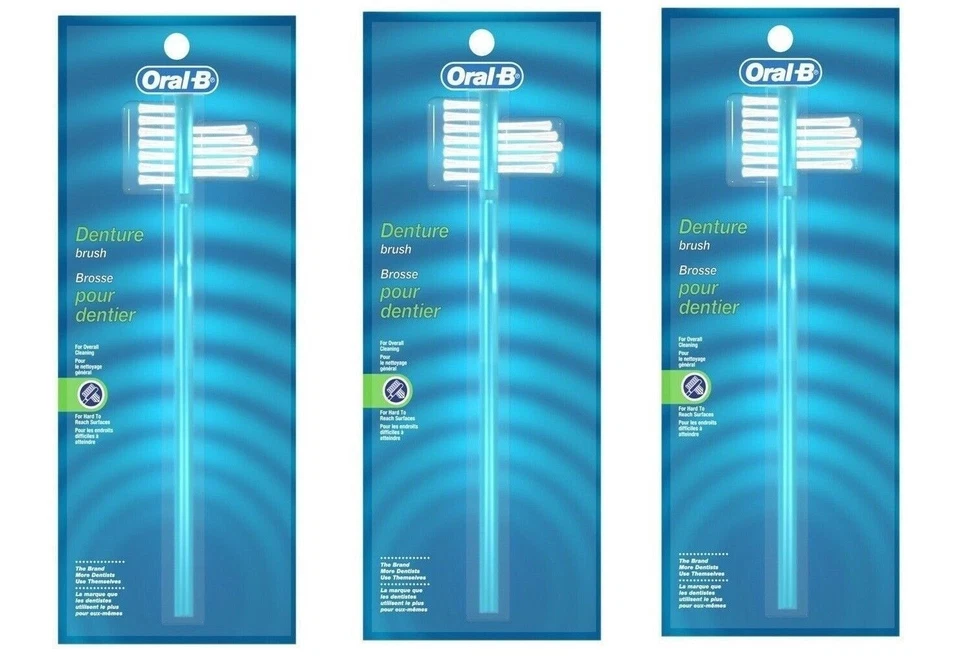 Oral-B Denture Brush Dual Head 1ct 300410810016t163