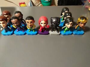 Lot of 11 McDonald's Happy Meal Toys 2019-20 Marvel 4" Figures 7 different