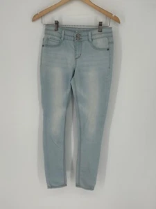 Mudd Girls Mid Rise Skinny Stretch Denim Blue Jeans Youth Sz 16 Light Wash X5 - Picture 1 of 6