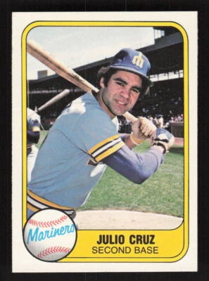 1981 Fleer #601 Julio Cruz Seattle Mariners - Image 1 of 2
