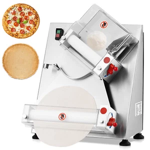 Máquina eléctrica para hacer prensa de pastelería con rodillo de masa de pizza 4-12" - Imagen 1 de 8