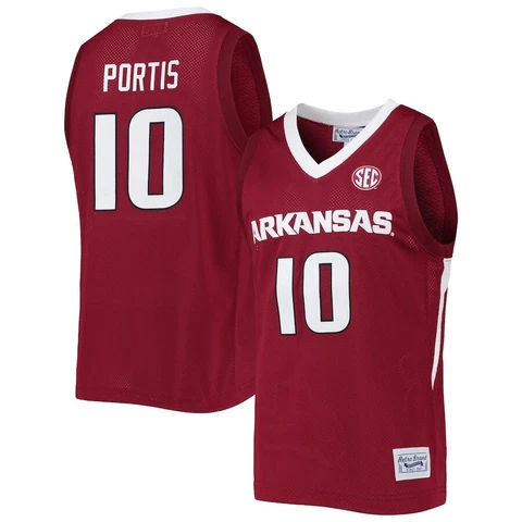 Arkansas Razorbacks Bobby Portis Jr #10 Retro Brand Cardinal NCAA Game Jersey Cover