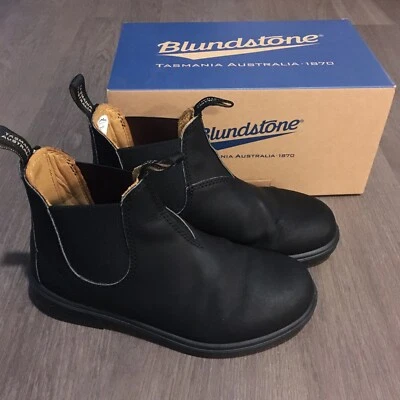 Blundstone 531 black leather boots kids AU3 - Image 1 of 4