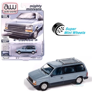 Auto World 1:64 1987 Plymouth Voyager (Ice Blue) - Picture 1 of 2