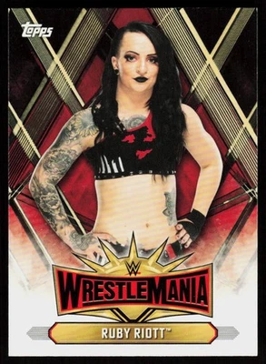 2019 Topps WWE Ruby Riott #WM-49 WRESTLING CARD Wrestlemania 35 Roster - Image 1 of 2