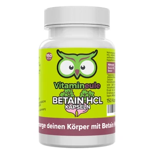 Betain HCL Kapseln - 650 mg - vegan - hochdosiert - Vitamineule - Bild 1 von 7