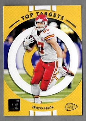 TRAVIS KELCE 2017 DONRUSS FOOTBALL TOP TARGETS INSERT CARD #15 CHIEFS - Image 1 of 2