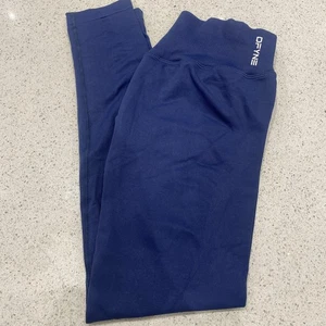 Leggings DFYNE Deep Sea Blue Impact PVP £50.99 Medianos *Algunos Escritura Interior Peel - Imagen 1 de 7