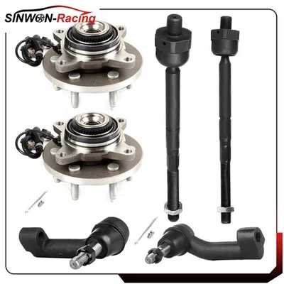 6Pcs For 2011 2012-2014 Ford Expedition Front Tie Rod End Link Wheel Bearing Hub - Image 1 of 4