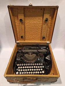 MÁQUINA DE ESCRIBIR CONTINENTAL ANTIGUA F13-BG TYPEWRITER MALETÍN MÁQUINA DE ESCRIBIR DE VIAJE - Imagen 1 de 4