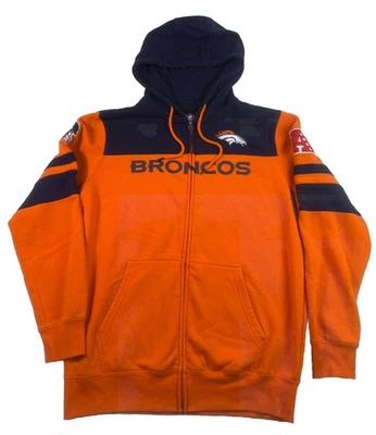 Denver Broncos Men's G-III Zip Hood Sweatshirt Large. - Image 1 of 4