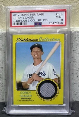 2017 Topps Heritage High Number - Clubhouse Collection Relics Corey Seager #CSE  - Image 1 of 2
