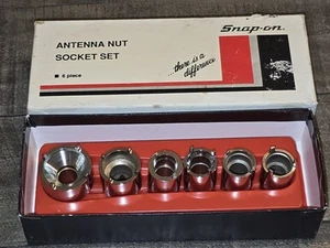 Snap on Tools USA RARE 6-Piece Vehicle Antenna Nut Socket Set, Part# 2006ANT - Picture 1 of 7