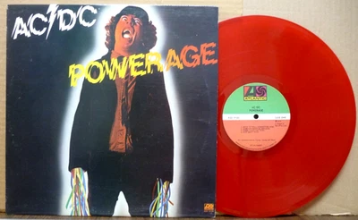 AC/DC Powerage LP Red Colored Vinyl RARE 1978 Canada KSD 19180 Bon Scott SUPERB Foto 1 de 4