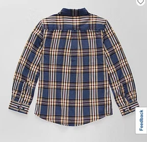 USPolo Assn Little & Big Boys Embroidered Long Sleeve Button-Down Shirt 10/12 - Picture 1 of 2