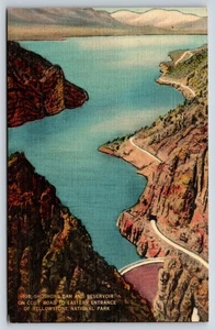Postcard, Shoshone Dam Reservoir, Yellowstone National Park, Wyoming, Unposted - Picture 1 of 2