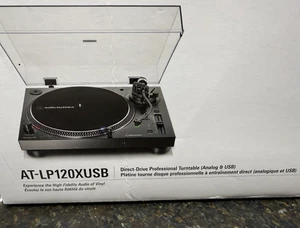 Audio-Technica AT-LP120X-USB Direct-Drive Analog und USB Plattenspieler (schwarz) - Bild 1 von 18