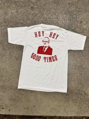 Vintage Chicago Bears George Halas 70s T Shirt White Size M Graphic Sportwear  - Image 1 of 4