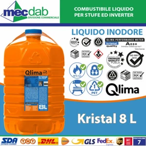 Carburante Inodore Per Stufe Portatili a Combustibile 8 LT - Qlima KRISTAL - Foto 1 di 1