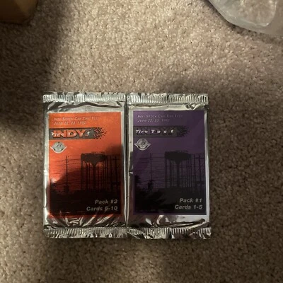 1992 Indy Tire Test (2) Pack Set (10 Cards). Sealed. - Image 1 of 2
