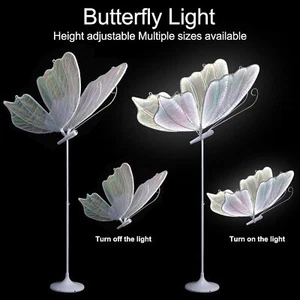 Lampada da terra farfalla bianca plafoniera decorazione romantica atmosfera festa - Foto 1 di 10