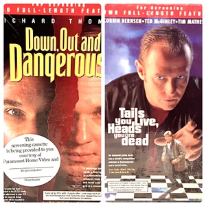 Down Out & Dangerous Tales You Live Heads You're Dead 2 in 1 New Promo VHS - Imagen 1 de 4