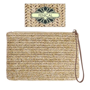 Summer Straw Coin Wallet Miss Handbags for Clutch Purses - Picture 1 of 9