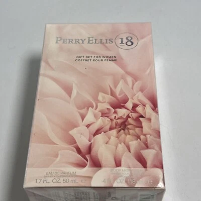 Juego de regalo 2 piezas Perry Ellis 18 eau de parfum spray para mujer 1,7 oz + niebla corporal 4 oz Foto 1 de 4