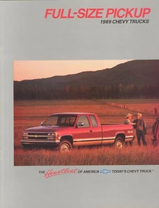 1989 Chevrolet Full-Size Pickup Truck Verkaufsprospekt - Bild 1 von 1