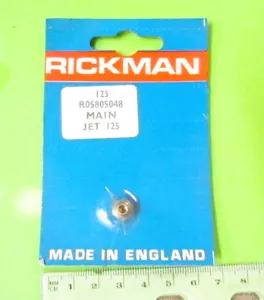 Rickman NOS Zundapp 125 MX SD Bing Carburetor "125" Main Jet p/n R058 05 048 - Picture 1 of 2