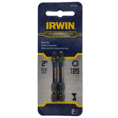 Irwin IWAF32TX252 T25 Torx Impact Performance Series Power Bit, 2" Length, 2 Pk - Image 1 of 4