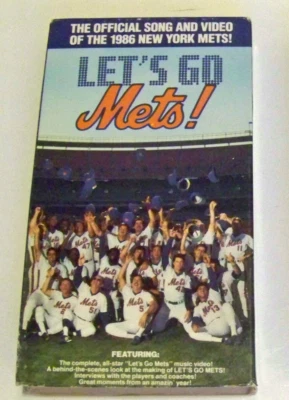 NY Mets Shea Stadium era Vintage VHS tape 1986 World Series yr LET'S GO METS - Image 1 of 2