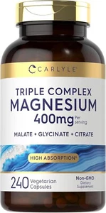 Magnesium Complex | 400 mg | 240 Capsules | Magnesium Malate, Glycinate & Citrat - Picture 1 of 6