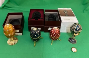 Lot of 4 -  Musical Fabergé Style Eggs - Picture 1 of 11