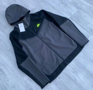 Nike Tech Fleece Full Zip Windrunner Bluza z kapturem Kurtka Czarna/Szara - Zdjęcie 1 z 4