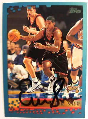 Eric Snow Philadelphia 76ers 2001 Topps #37 Autographed Basketball Card - Image 1 of 2