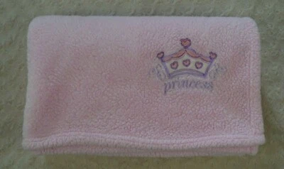 SL Home Fashions Pink Princess Baby Blanket Tiara Crown Purple S.L. RN 119741 Foto 1 de 4