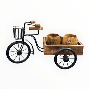 Wooden Serving Thela | Wrought Iron Serving Tray | Platters redaa Desi Look - Picture 1 of 7