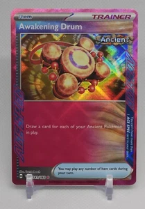 Tambor Despertar 141 ACE SPEC LÁMINA ROSA Fuerzas Temporales Casi Nuevo Pokemon Juego de cartas coleccionables 🥁 🌟 - Imagen 1 de 2