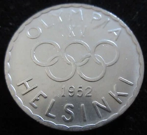 MDS FINLANDIA FINLANDIA 500 MARCOS 1952 "JUEGOS OLÍMPICOS", PLATA #A1 - Imagen 1 de 2
