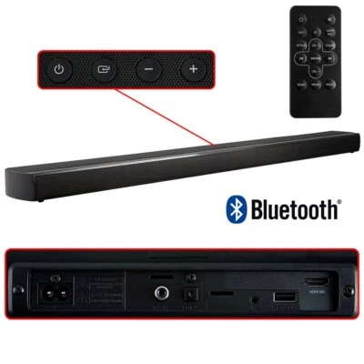 100W Slim Soundbar Sound Box Wireless Bluetooth TV Home Theater Speaker HDMI ARC - Image 1 of 4