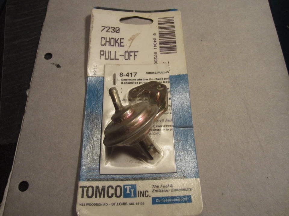 1978 1979 1980 Ford Mercury 200 eng 1bbl carburador estrangulador puxador Tomco 7230 - Imagem 1 de 1
