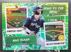 Max Clark - 2024 Topps Pro Debut Road to the Show 57/99 Green Foil - Tigers - Picture 1 of 3