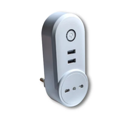 Presa Ripetitore Smart Zigbee + 2 USB Tipo L 16A - Immagine 1 di 2